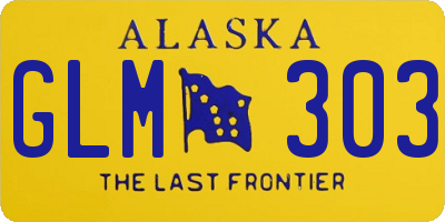 AK license plate GLM303