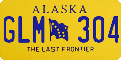 AK license plate GLM304