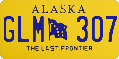 AK license plate GLM307