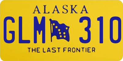 AK license plate GLM310