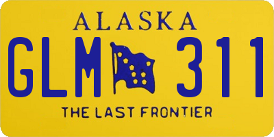 AK license plate GLM311