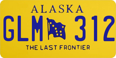 AK license plate GLM312