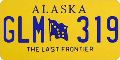 AK license plate GLM319