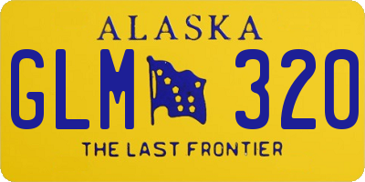 AK license plate GLM320