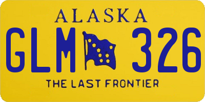 AK license plate GLM326