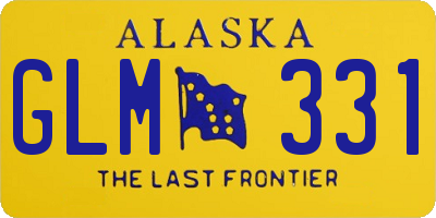 AK license plate GLM331