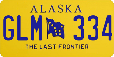 AK license plate GLM334