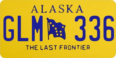 AK license plate GLM336