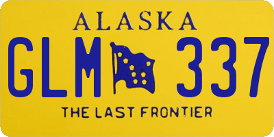 AK license plate GLM337