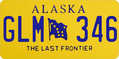AK license plate GLM346
