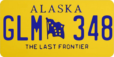 AK license plate GLM348