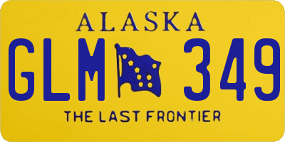 AK license plate GLM349