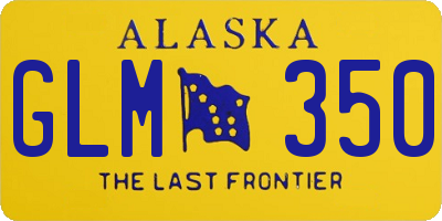AK license plate GLM350