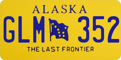 AK license plate GLM352