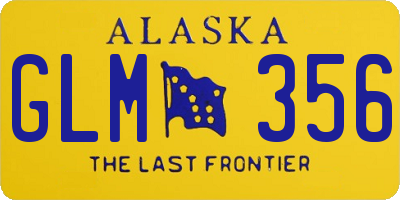 AK license plate GLM356