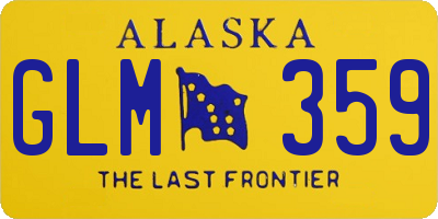 AK license plate GLM359