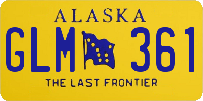 AK license plate GLM361