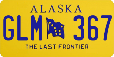 AK license plate GLM367