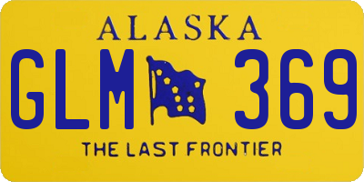 AK license plate GLM369
