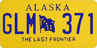 AK license plate GLM371