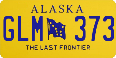 AK license plate GLM373