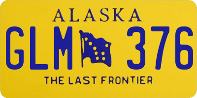 AK license plate GLM376
