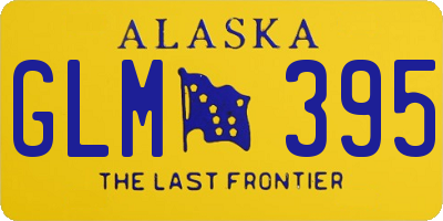 AK license plate GLM395