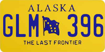 AK license plate GLM396