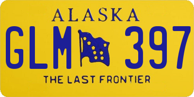 AK license plate GLM397