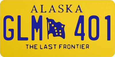 AK license plate GLM401
