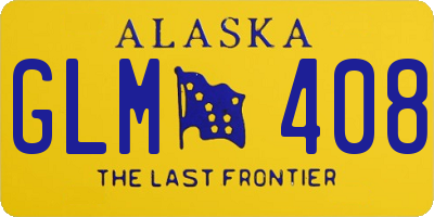 AK license plate GLM408