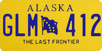 AK license plate GLM412