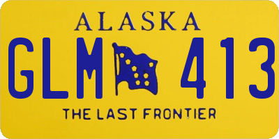 AK license plate GLM413