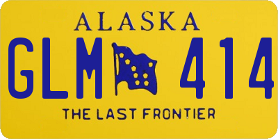 AK license plate GLM414