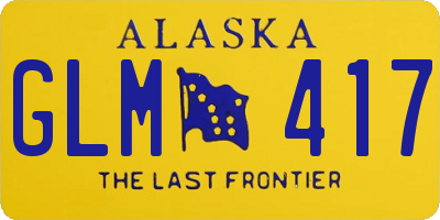 AK license plate GLM417
