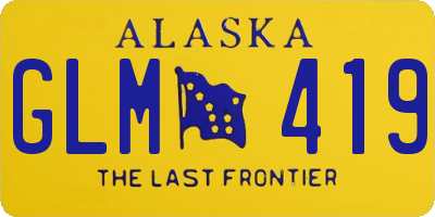 AK license plate GLM419