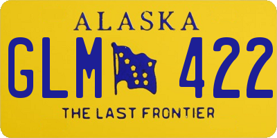 AK license plate GLM422