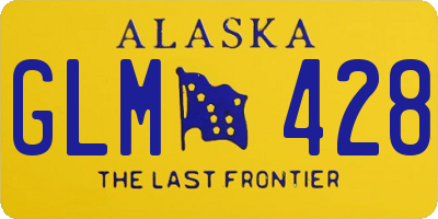 AK license plate GLM428