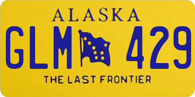 AK license plate GLM429