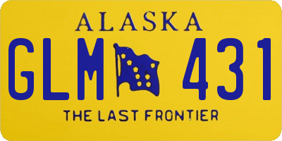 AK license plate GLM431