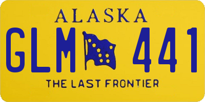 AK license plate GLM441