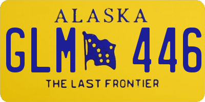 AK license plate GLM446