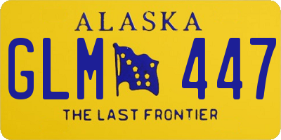AK license plate GLM447