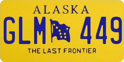 AK license plate GLM449