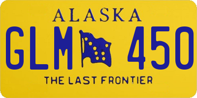AK license plate GLM450