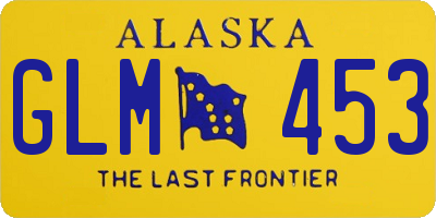 AK license plate GLM453