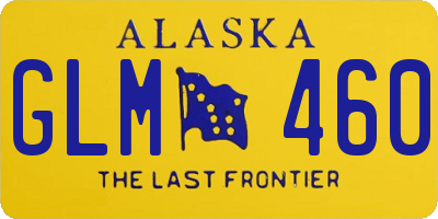 AK license plate GLM460