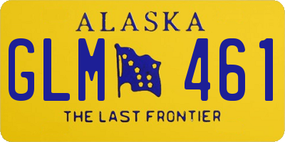 AK license plate GLM461