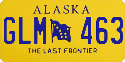 AK license plate GLM463