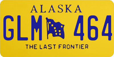 AK license plate GLM464